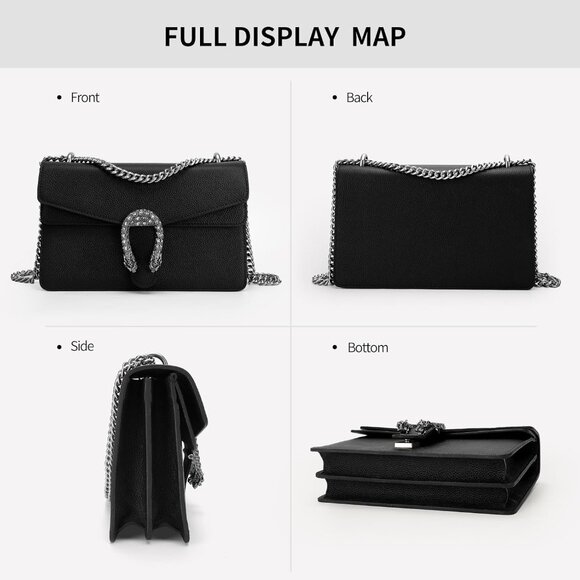 Elegant Red Leather Shoulder Bag with Adjustable Strap – Stylish Women's Purse - Picture 5 of 9